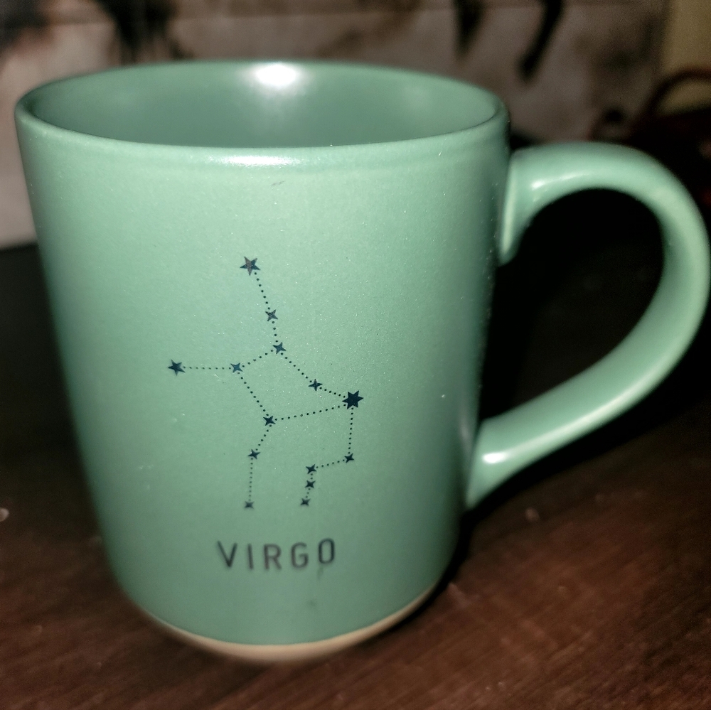 NWOT Fringe Studio Virgos Constellation Green Mug